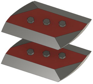 500 mm taisno asmeņu komplekts DF SC600