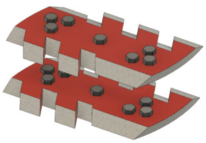 850 mm zobaino asmeņu komplekts DF SC850 Pro