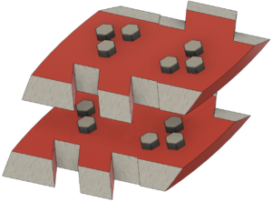 DF SC850 Pro griešanas uzgalis 650 mm, 2-pusīgs zobaino asmeņu komplekts